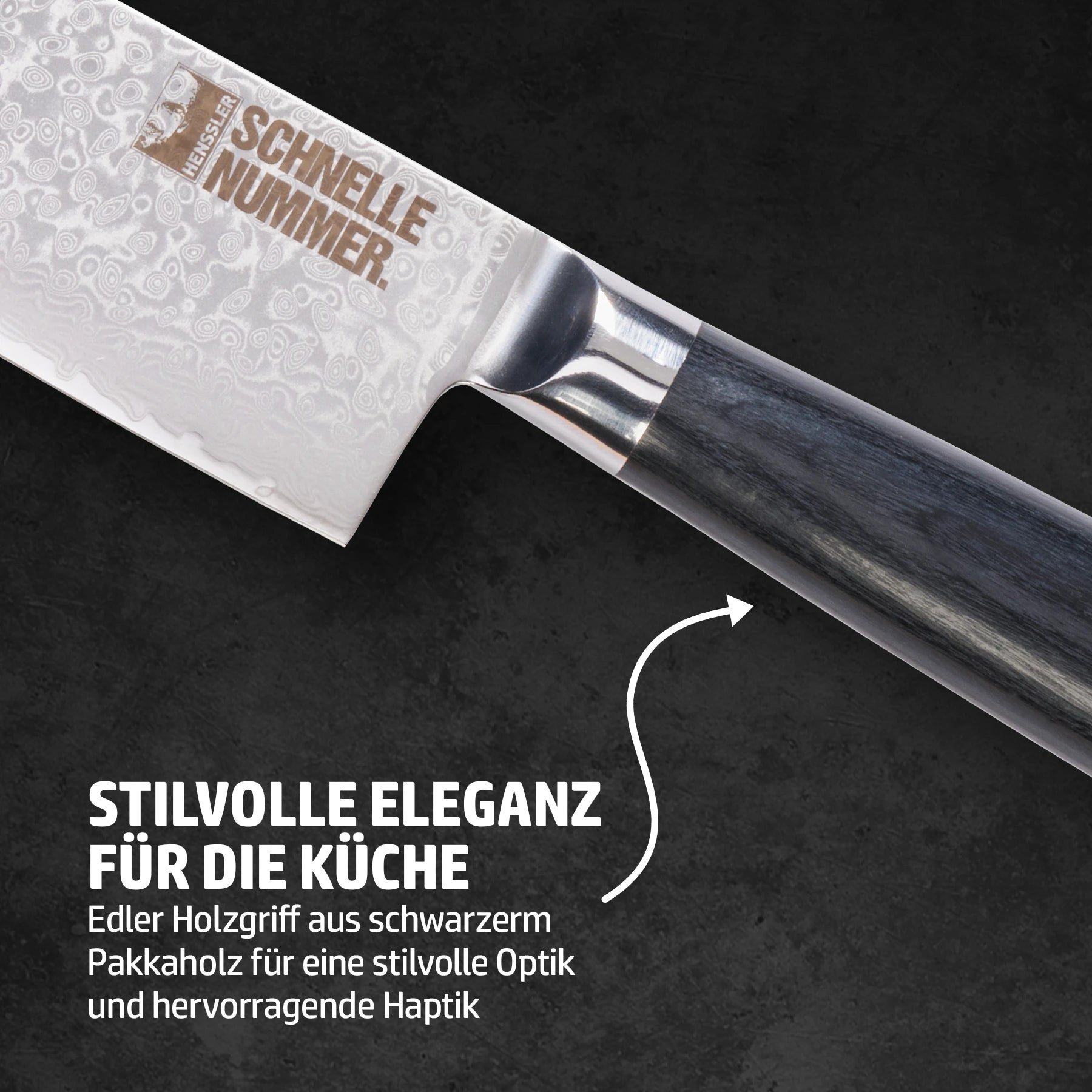 HENSSLERS Damast Messer Messer Hensslers