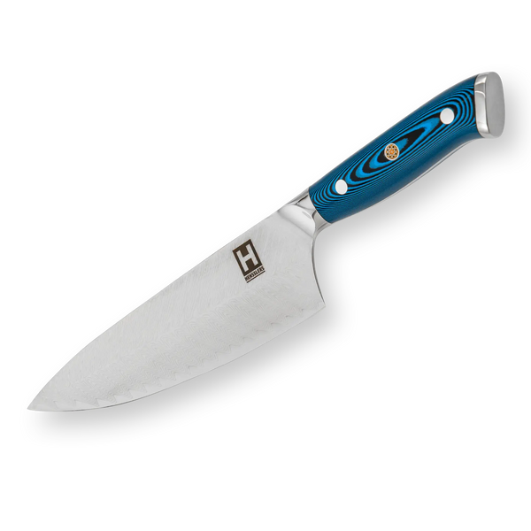 HENSSLERS Damast Kochmesser - Blue Edition Messer Hensslers