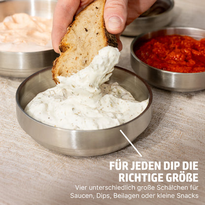 HENSSLERS Dipschälchen 4 Teilig Küchenzubehör HENSSLERS