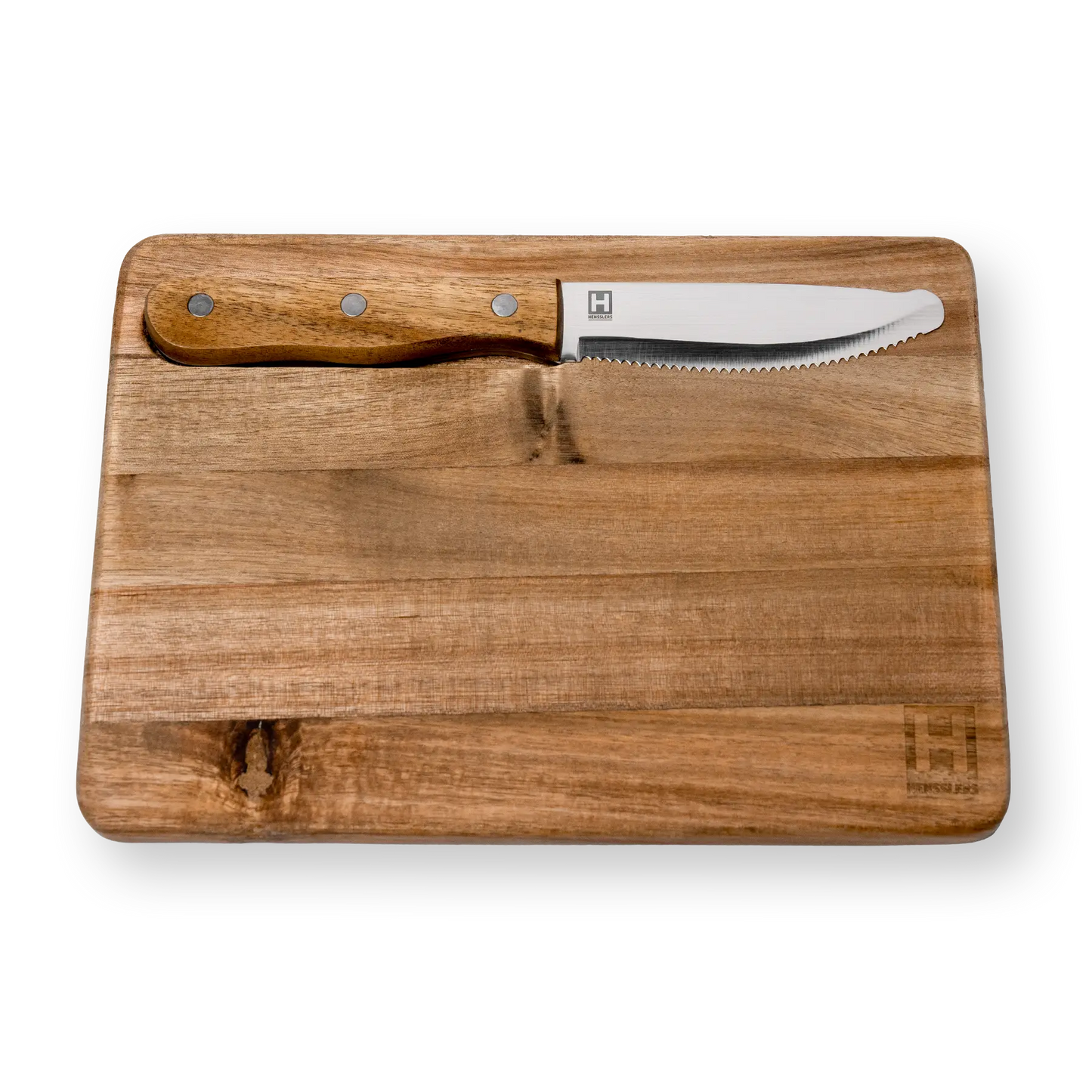 HENSSLERS Frühstücksbrett mit Brotmesser