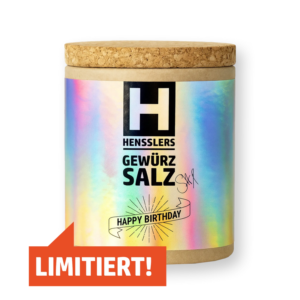 HENSSLERS Gewürzsalz Happy Birthday Edition