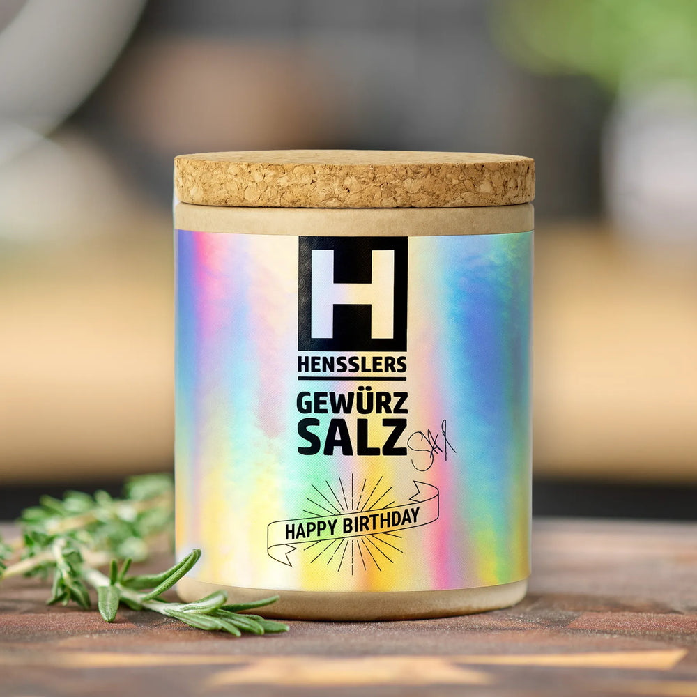HENSSLERS Gewürzsalz Happy Birthday Edition