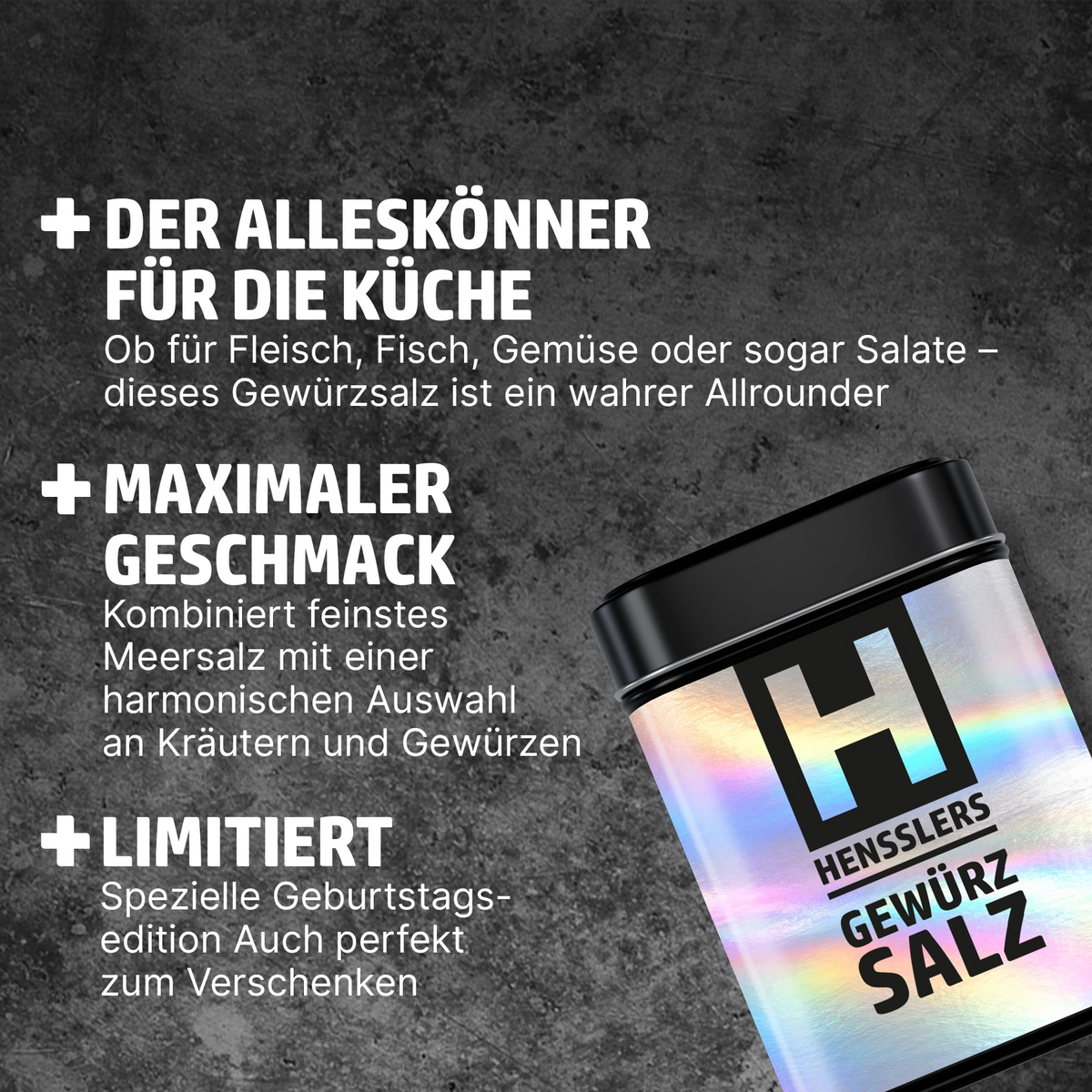 HENSSLERS Gewürzsalz Happy Birthday Edition Gewürze HENSSLERS