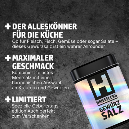 HENSSLERS Gewürzsalz Happy Birthday Edition Gewürze HENSSLERS