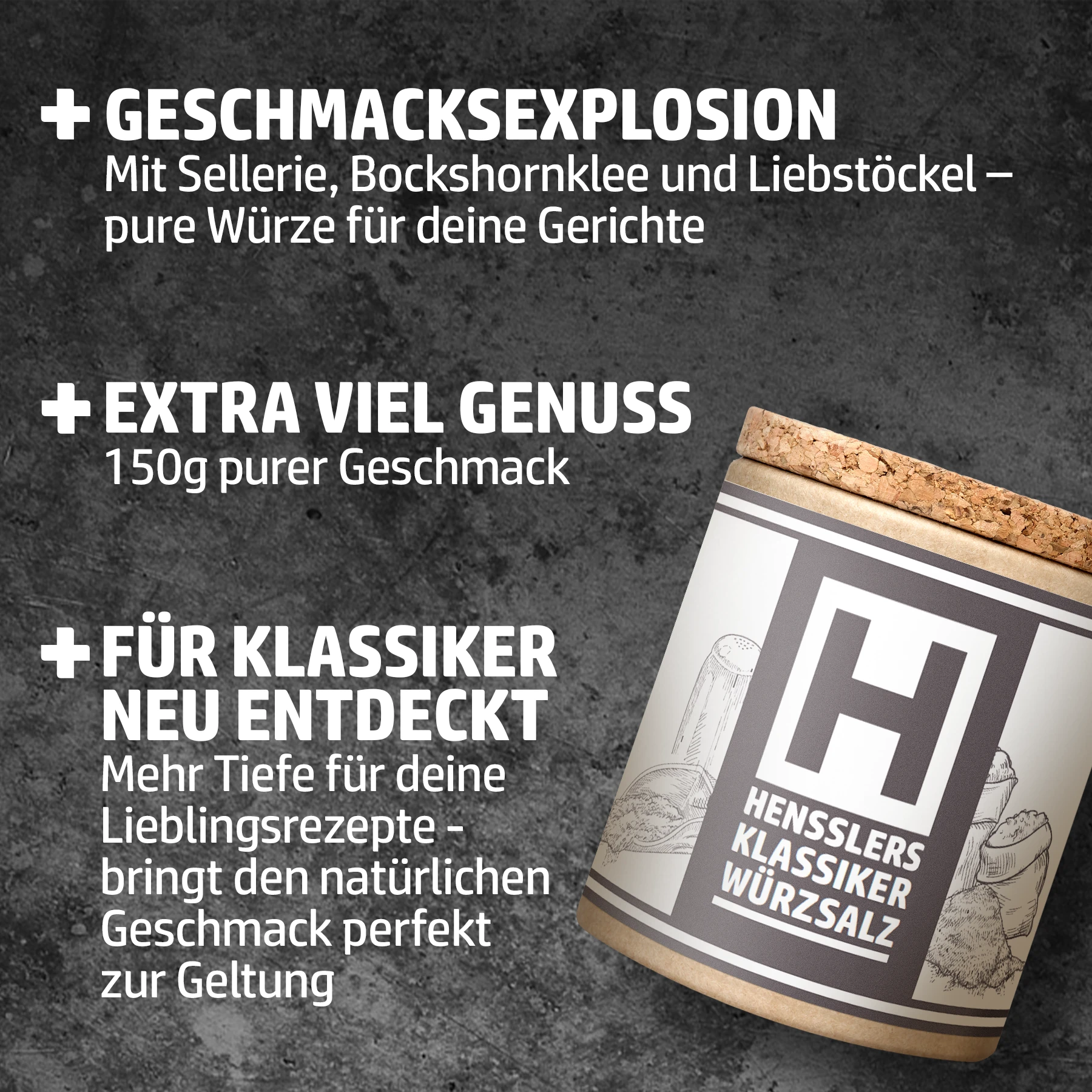 Hundert Klassiker Gold Edition + Klassiker Würzsalz Bundles Hensslers