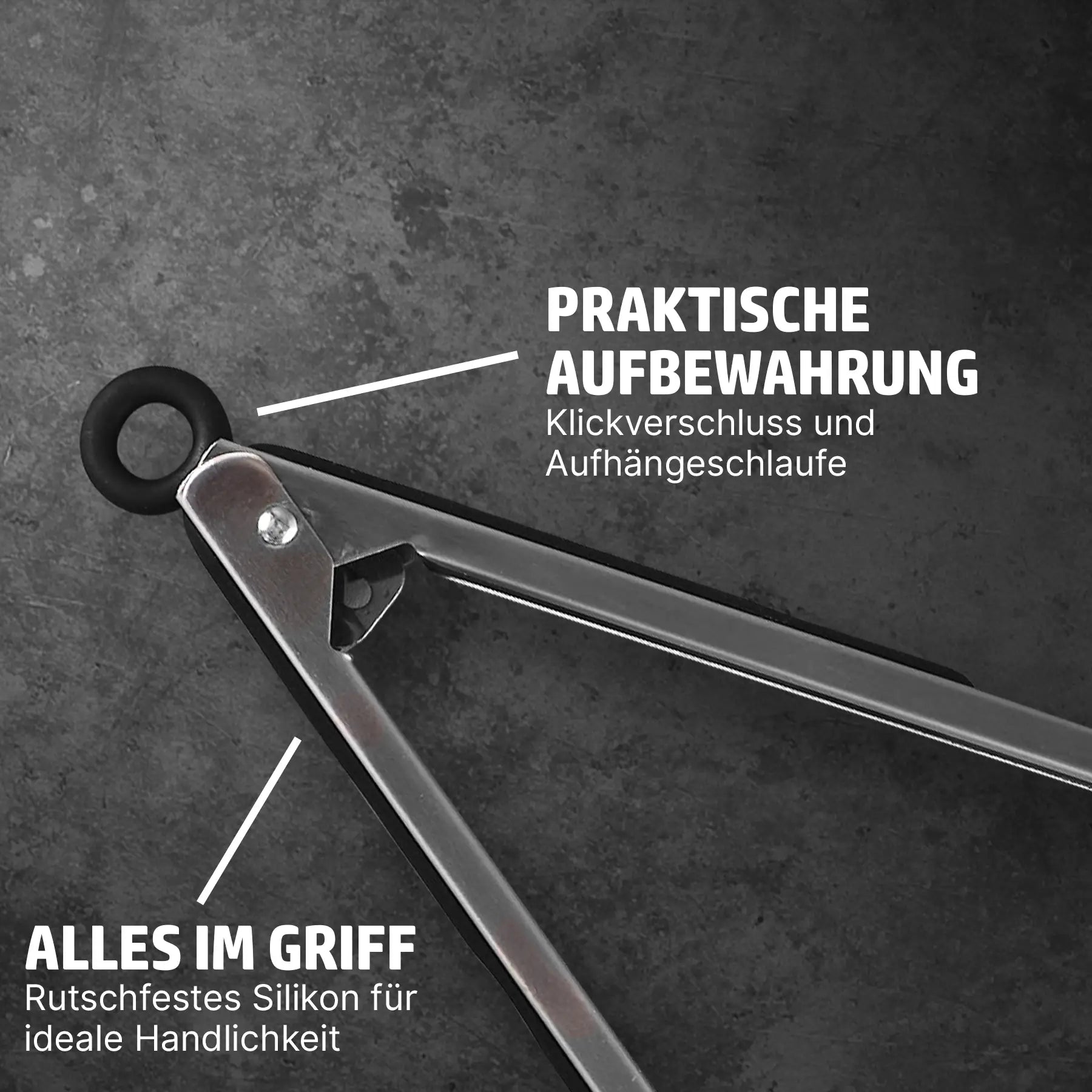 HENSSLERS Grillzange Groß Küchenzubehör Hensslers