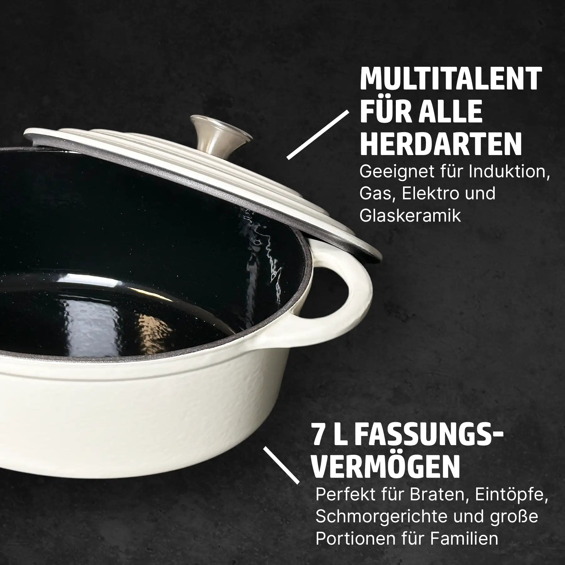 HENSSLERS Gusseiserner Bräter Töpfe HENSSLERS