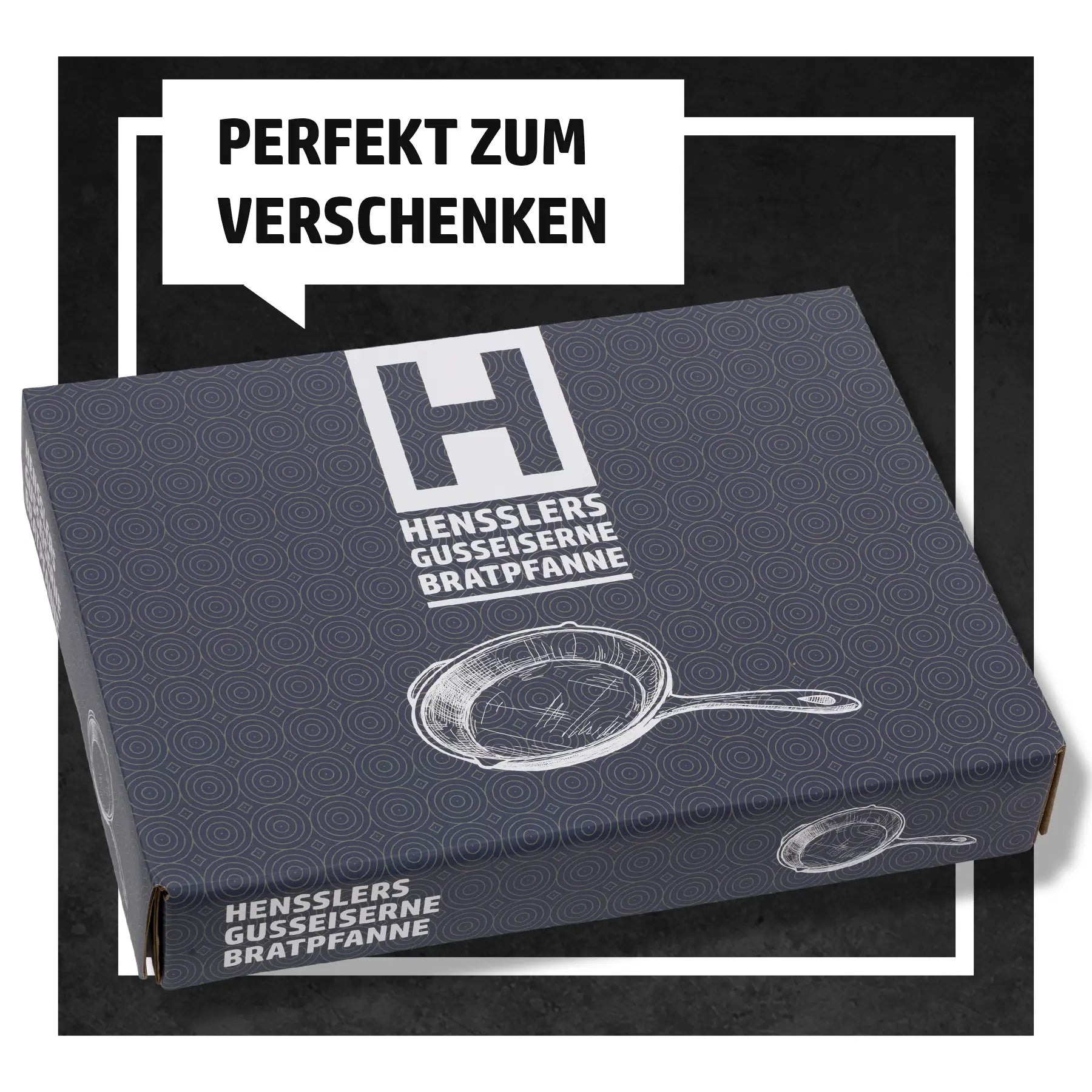 HENSSLERS Gusseiserne Bratpfanne 30cm Pfannen Hensslers