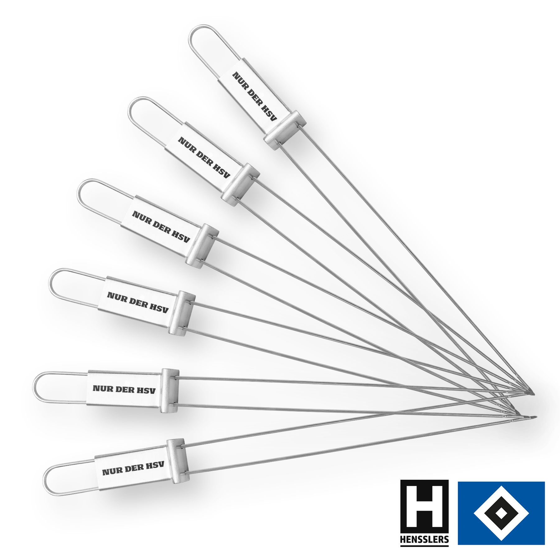 HENSSLERS Grillspieß Set HSV-Edition Küchenzubehör HENSSLERS