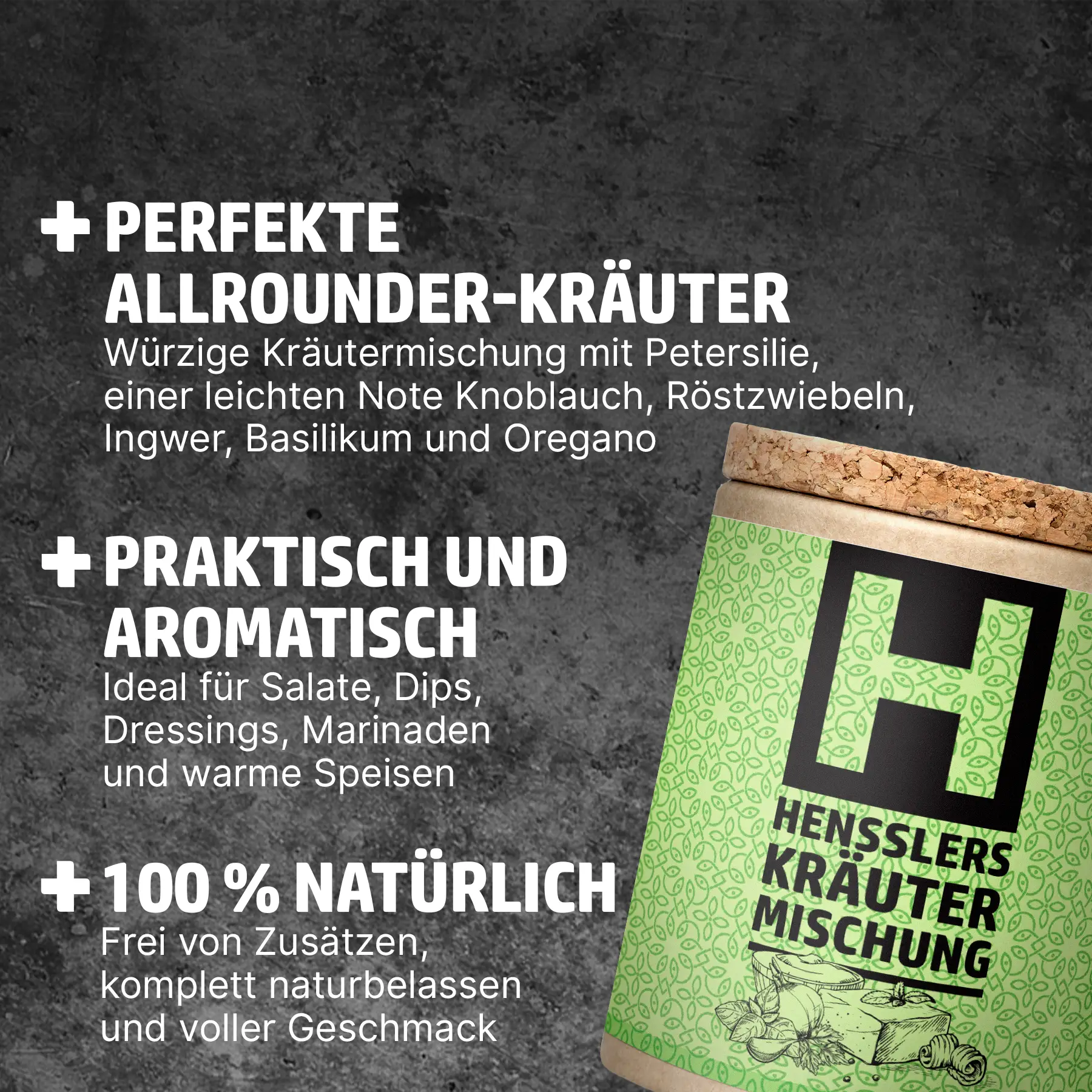 HENSSLERS 3er-Kräutergarten Set Gewürze Hensslers