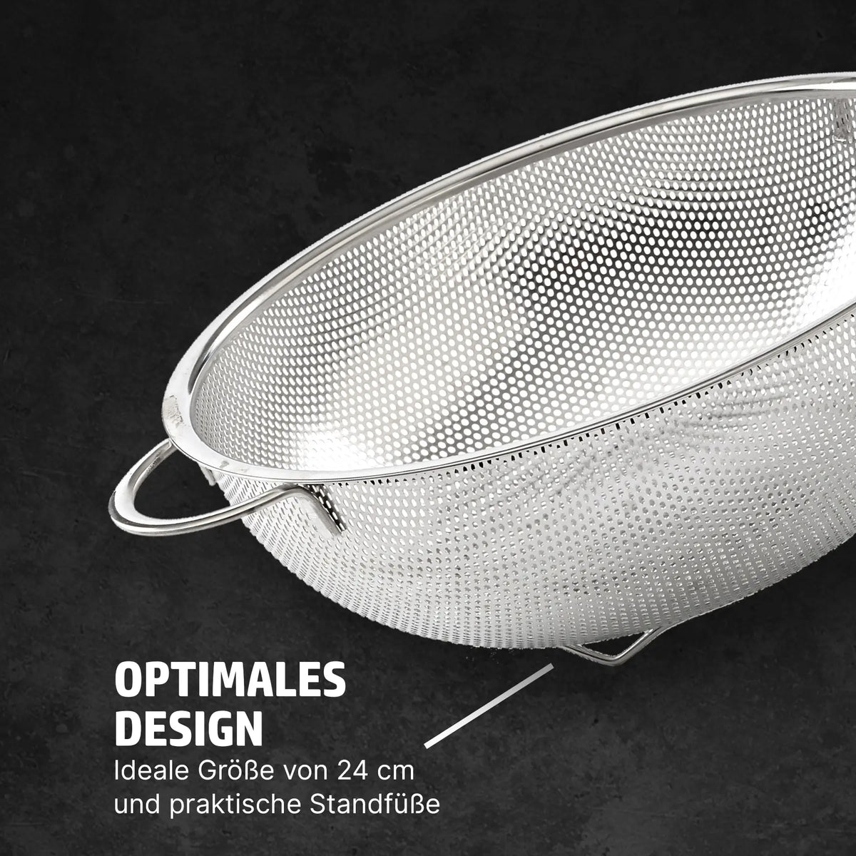 Küchensieb aus Edelstahl » Nudelsieb in modernem Design 🍜 – HENSSLERS