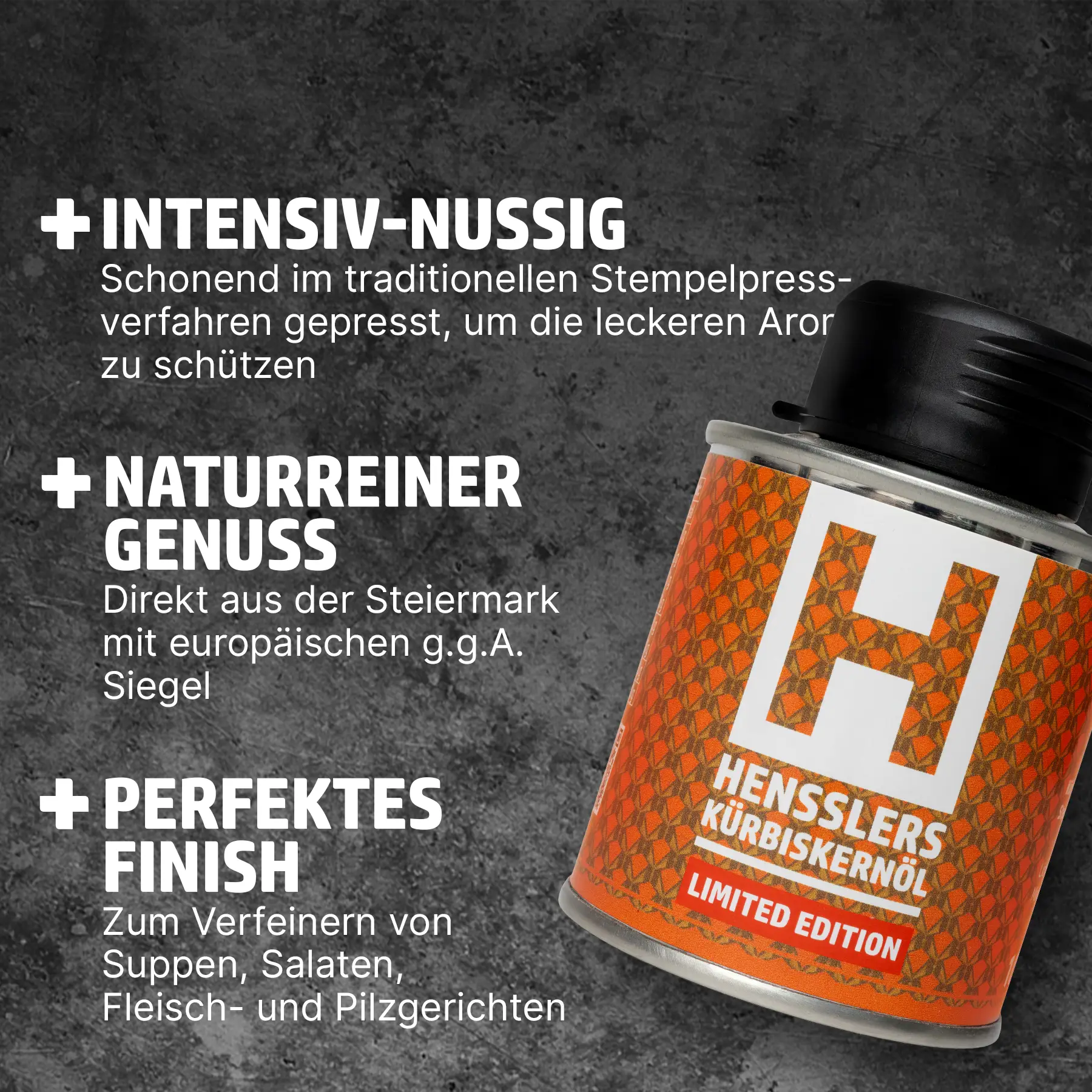 HENSSLERS Kürbiskernöl Öl Hensslers