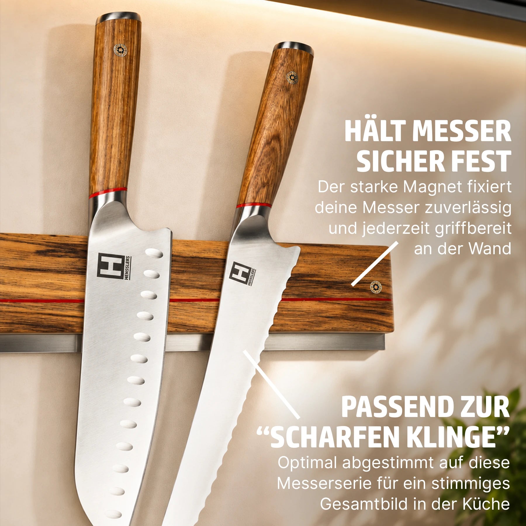 HENSSLERS Magnet-Messerhalter Küchenzubehör HENSSLERS