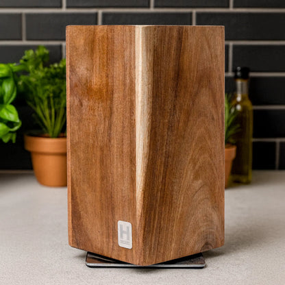 HENSSLERS Black Blade Pro Set mit 360° Messerblock