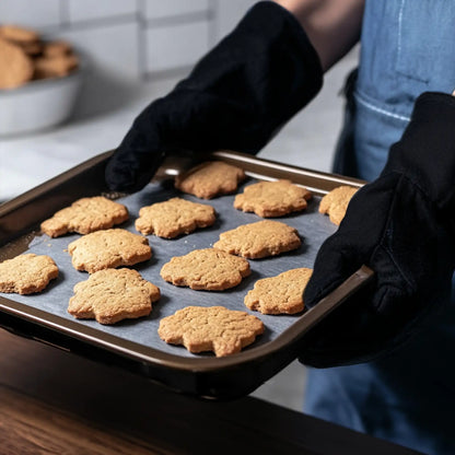 HENSSLERS Ofenhandschuh und Topflappen Set Küchenzubehör Hensslers