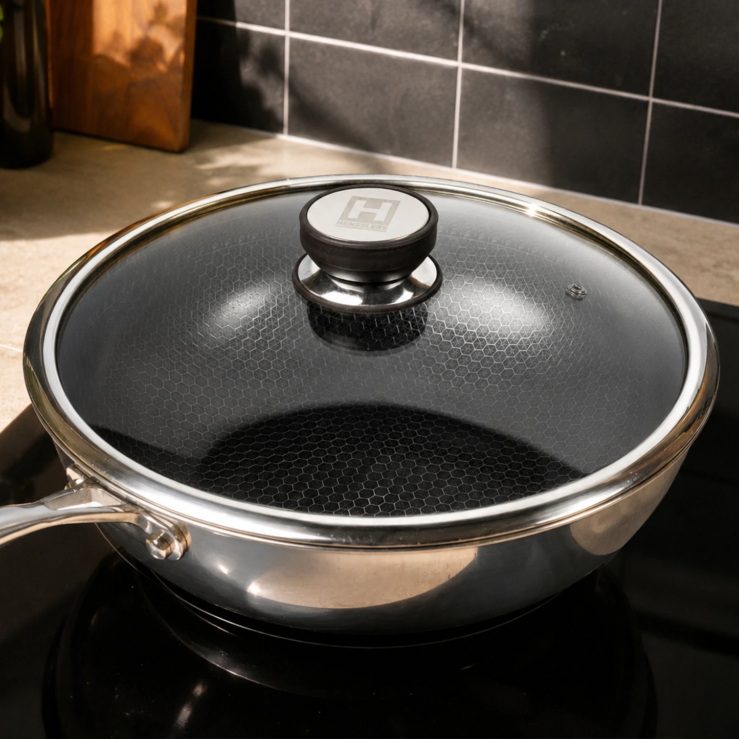 HENSSLERS Wok- und Pfannendeckel 30cm Pfannen HENSSLERS