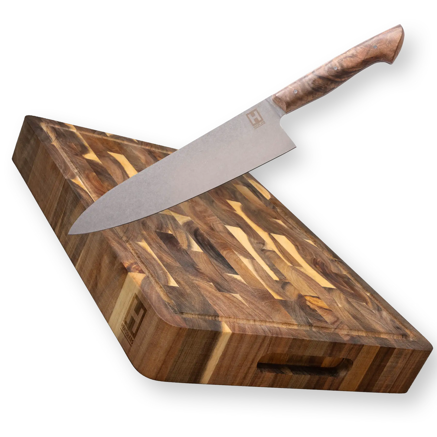 HENSSLERS Schneidebrett & Chefmesser Stoneblade Küchenzubehör Hensslers