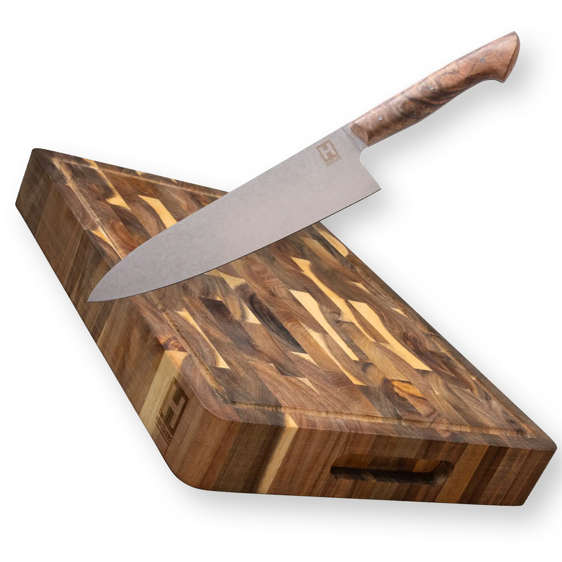 HENSSLERS Schneidebrett & Chefmesser Stoneblade Küchenzubehör Hensslers