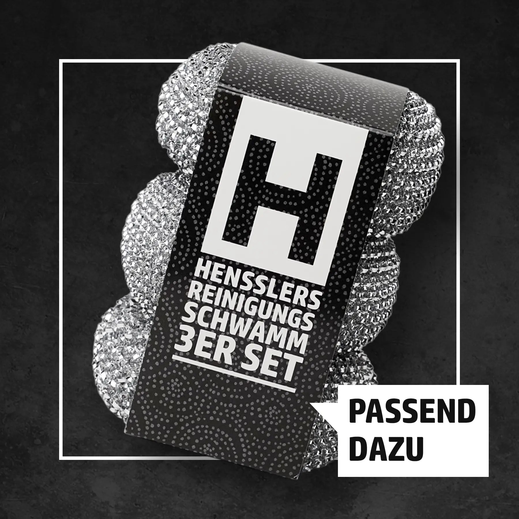 HENSSLERS Reinigungsschwamm mit Griff Küchenzubehör Hensslers