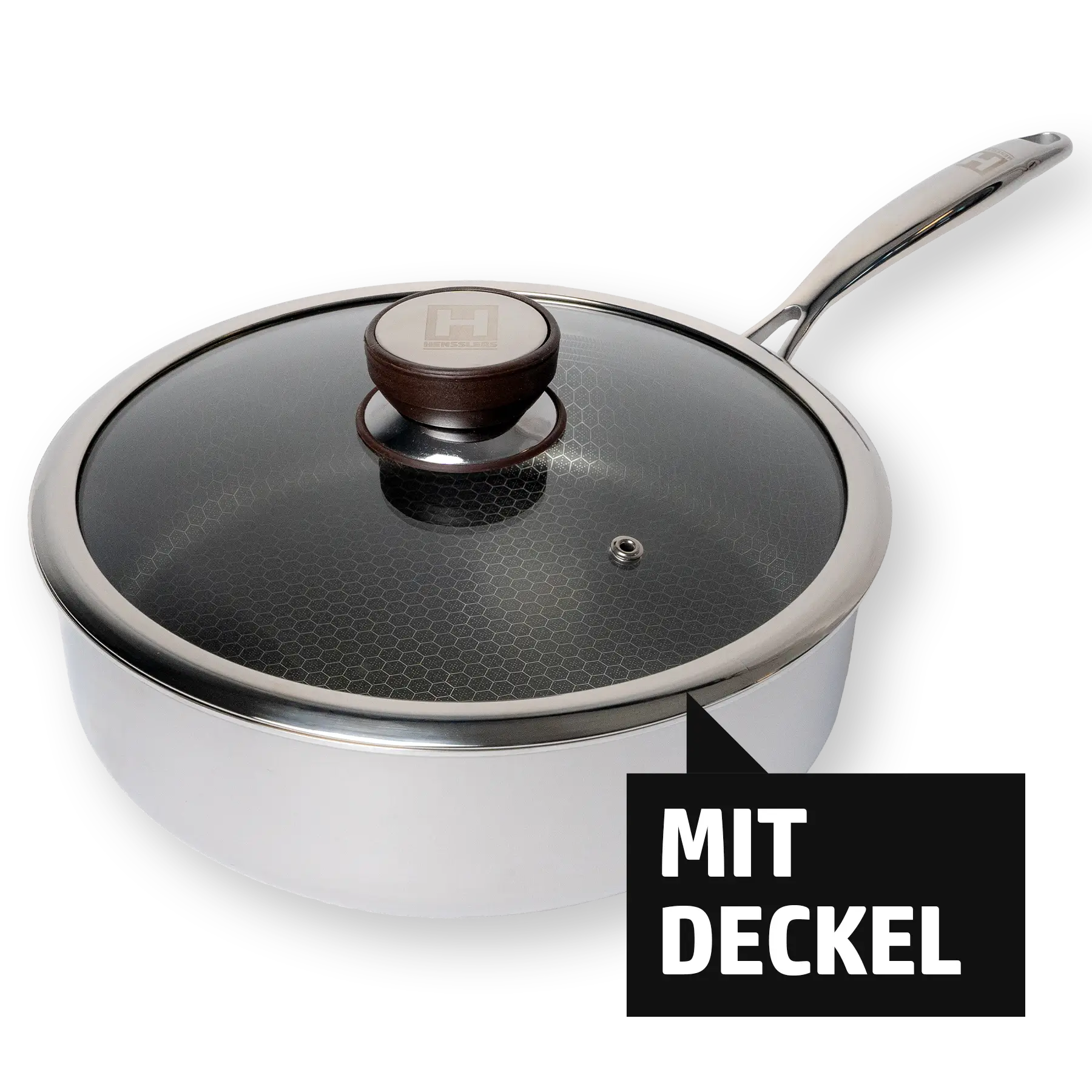 HENSSLERS Sautépfanne 26cm mit Deckel Pfannen Hensslers