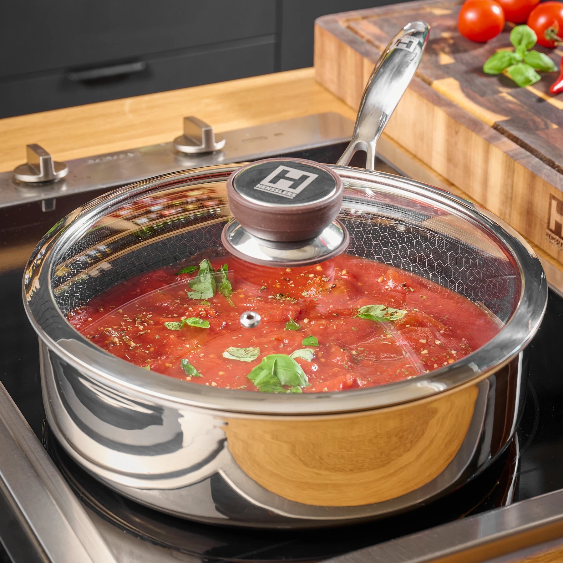 Hensslers Sautépfanne & GRATIS Bratöl Duo bundle HENSSLERS