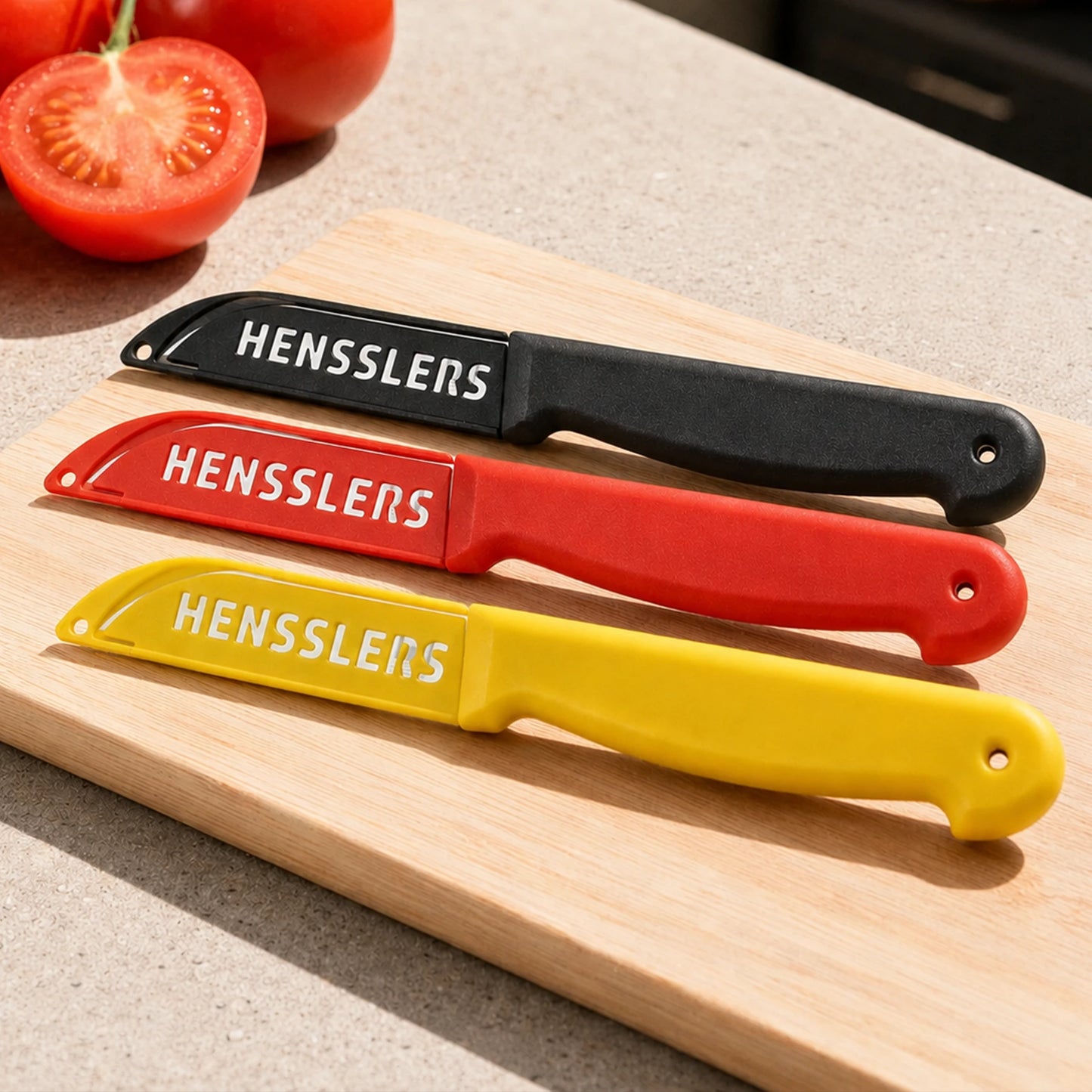 HENSSLERS Schälmesser 3er Set Deutschland Edition