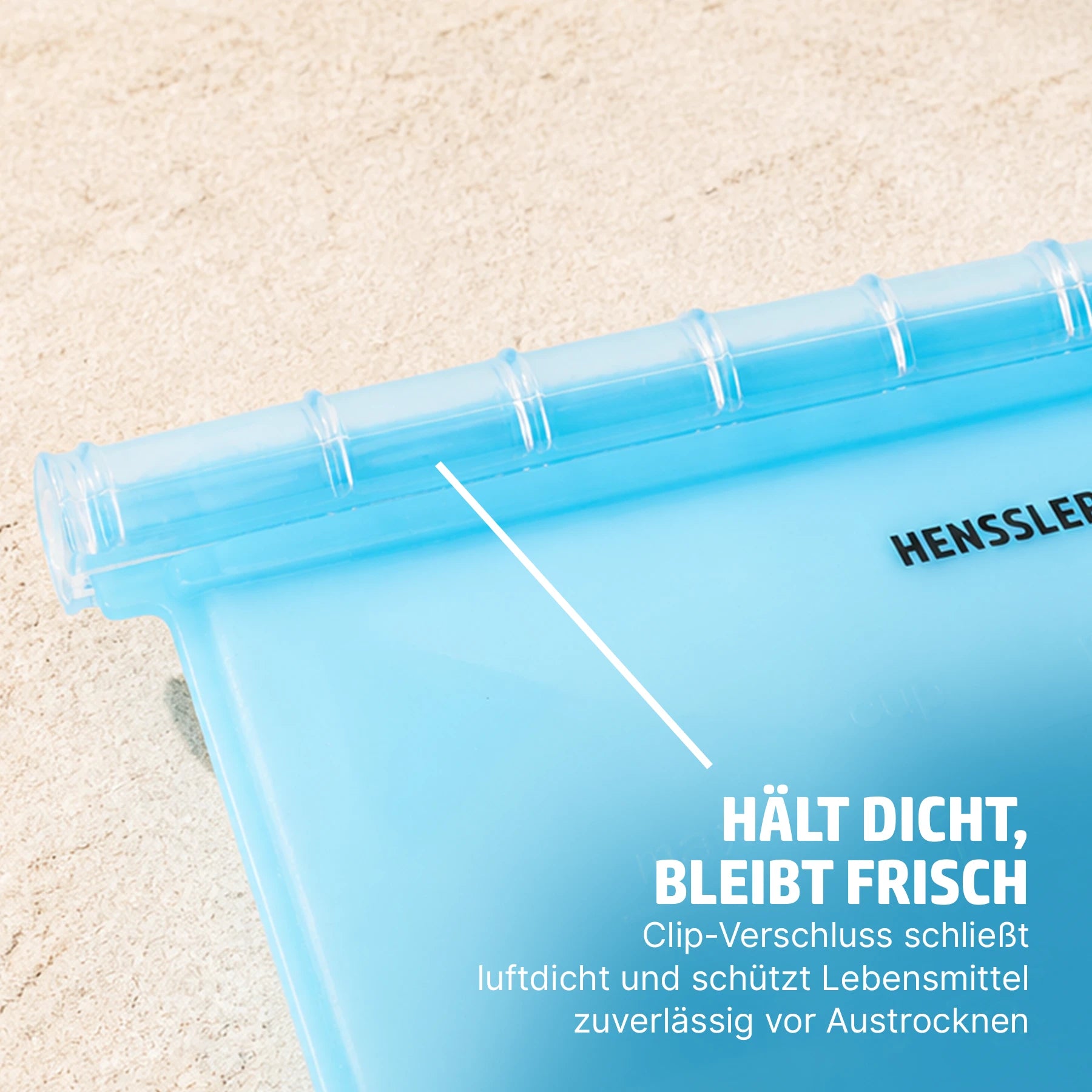 HENSSLERS Silikon Aufbewahrungsbeutel 3 Teilig Küchenzubehör HENSSLERS