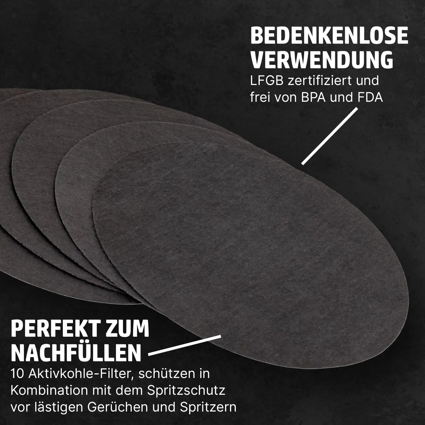 HENSSLERS Spritzschutz Ersatzfilter AirActive 10 ST. Küchenzubehör Hensslers