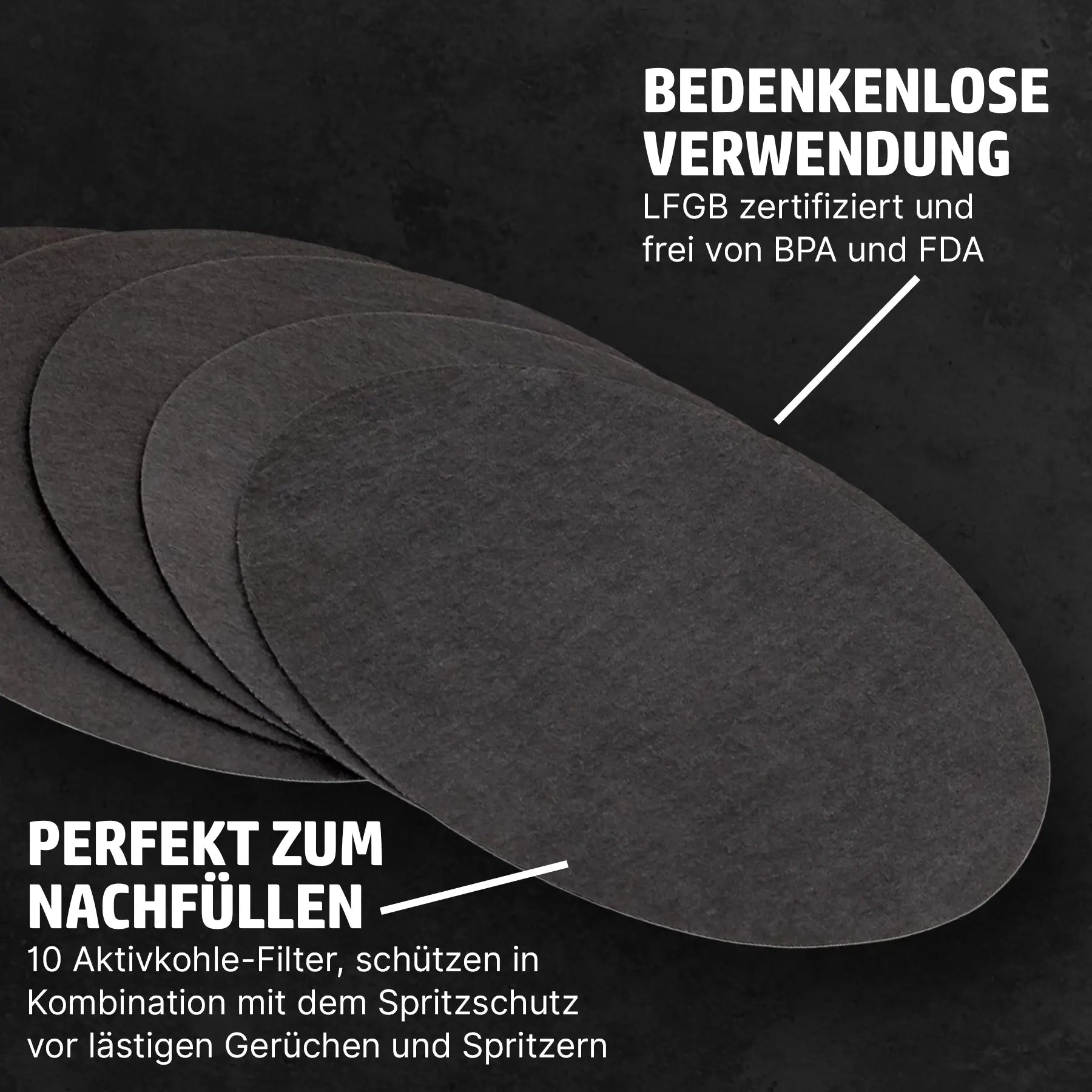 HENSSLERS Spritzschutz Ersatzfilter AirActive 10 ST. Küchenzubehör Hensslers