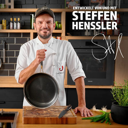 HENSSLERS Pfanne 28cm + La Dolce Vita Set Bundles HENSSLERS