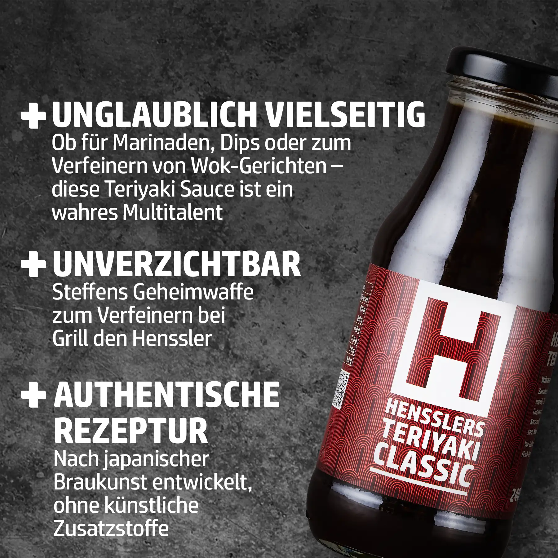 HENSSLERS Teriyaki Sauce Barbecue 3 für 2 Set Saucen HENSSLERS