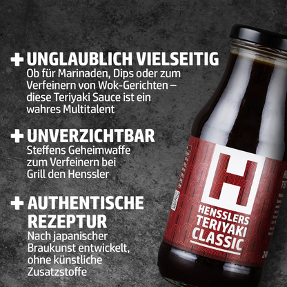HENSSLERS Teriyaki Sauce Barbecue 3 für 2 Set Saucen HENSSLERS