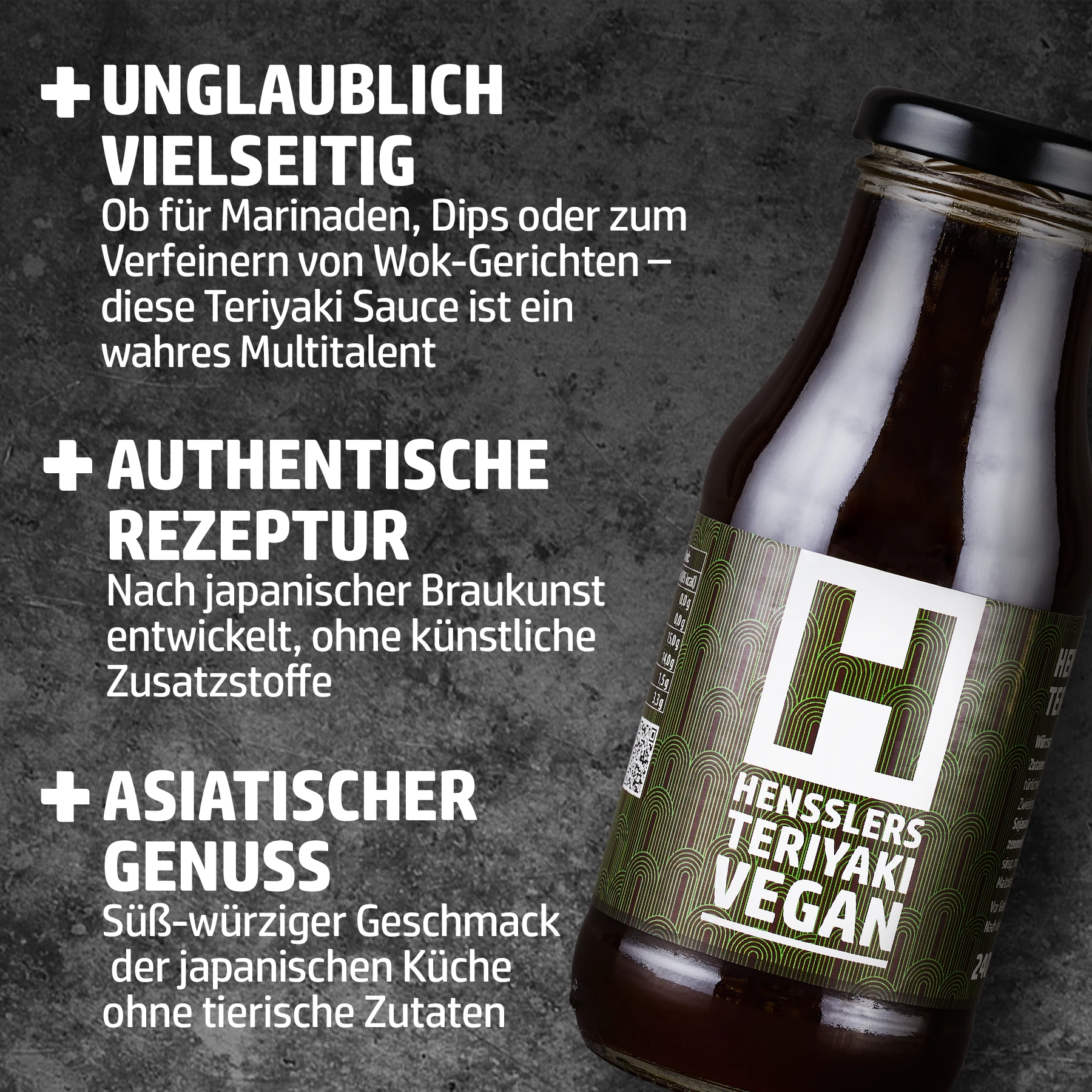 HENSSLERS Teriyaki Sauce Vegan 3 für 2 Set Saucen HENSSLERS