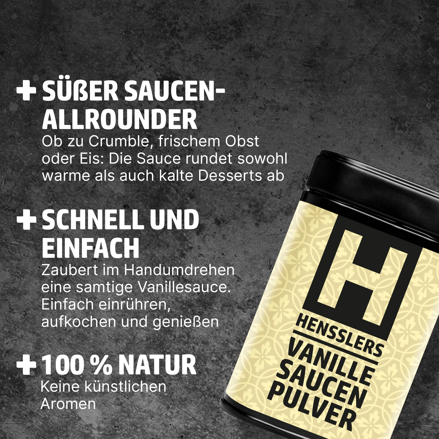HENSSLERS Vanillesaucen Pulver Gewürze HENSSLERS
