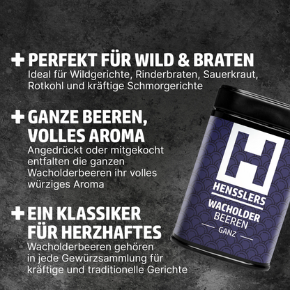HENSSLERS Wacholderbeeren ganz Gewürze HENSSLERS