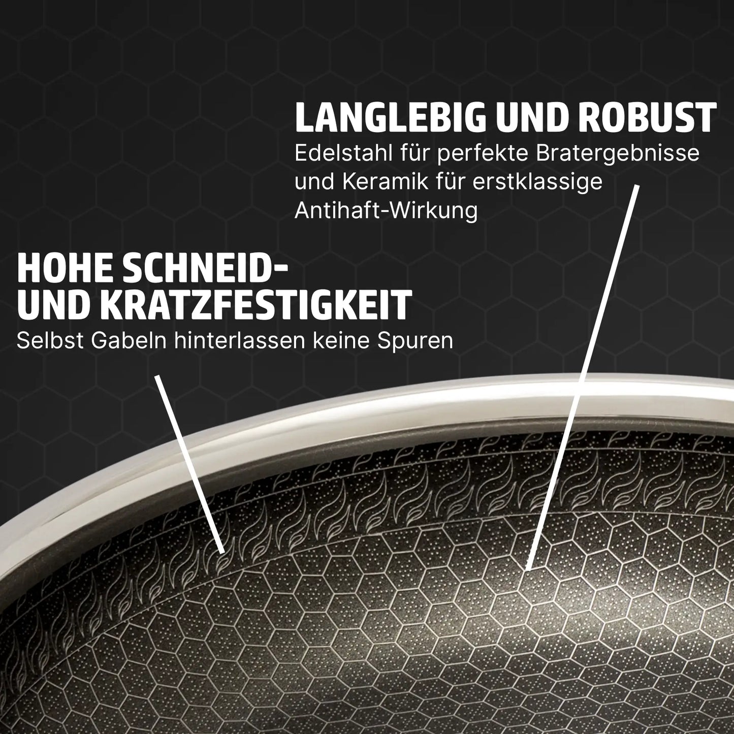 HENSSLERS Wokpfanne 30cm Pfannen Hensslers