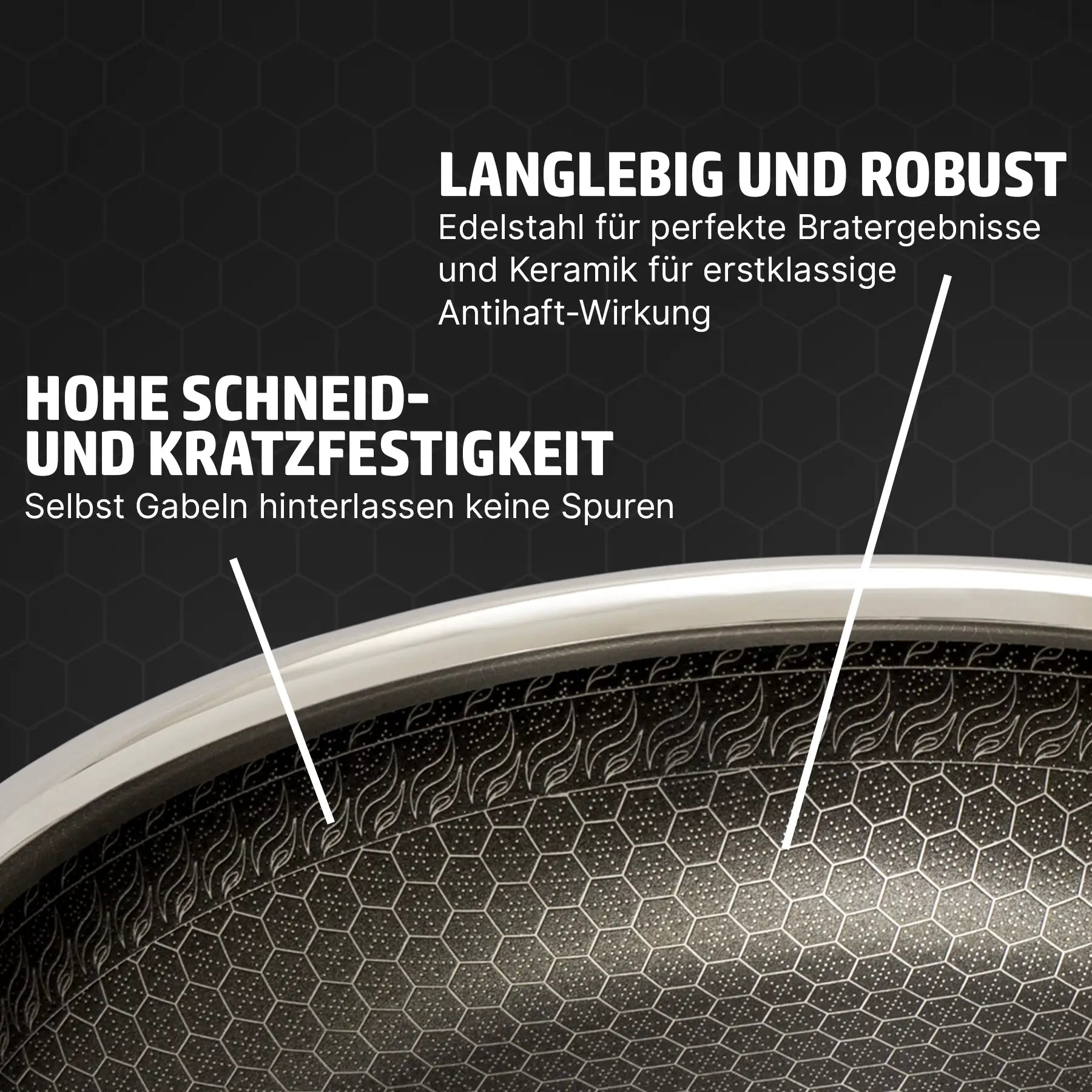 HENSSLERS Wokpfanne 30cm Pfannen Hensslers