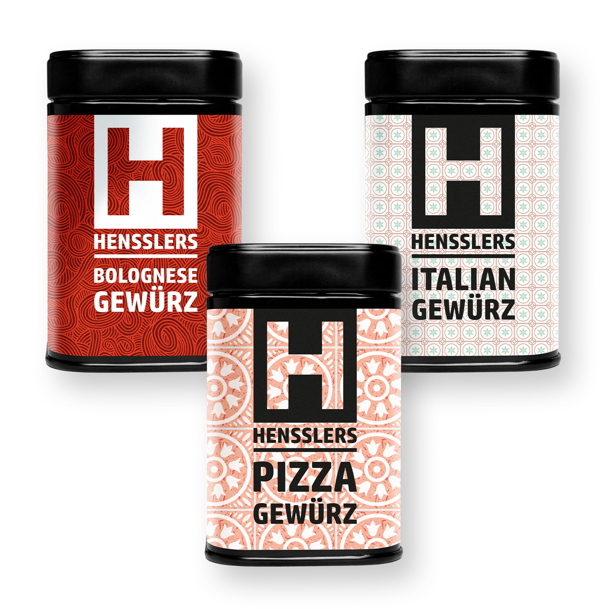 HENSSLERS 3er Pizza & Pasta Gewürzset Gewürze HENSSLERS