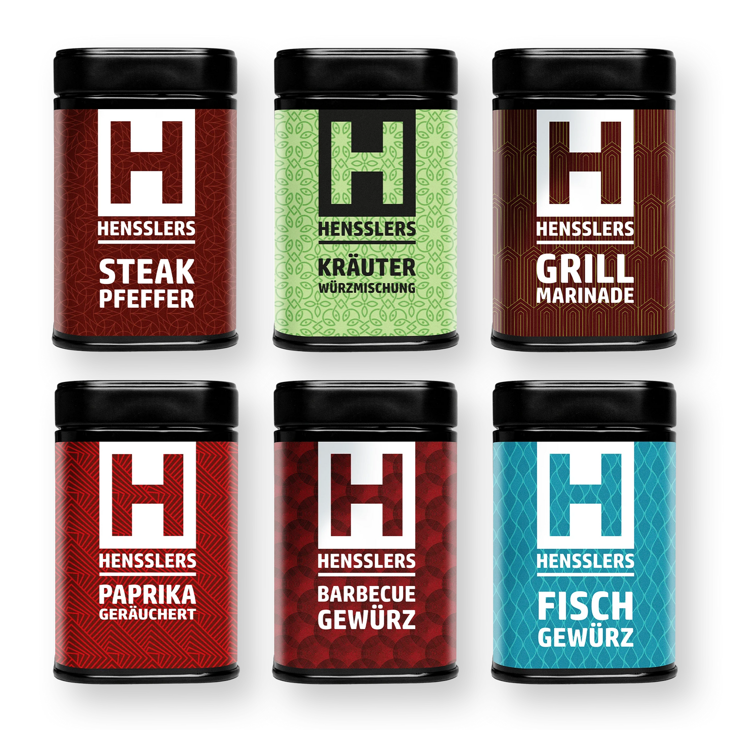HENSSLERS 6er Grill & BBQ Gewürzset Gewürze HENSSLERS