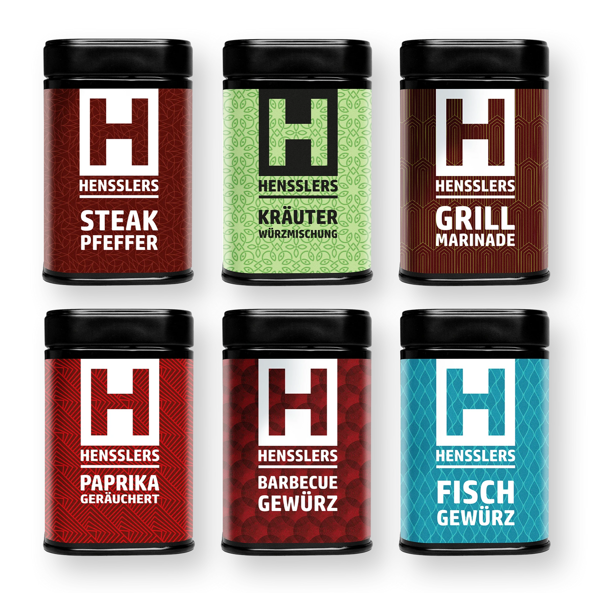 HENSSLERS 6er Grill & BBQ Gewürzset Gewürze HENSSLERS