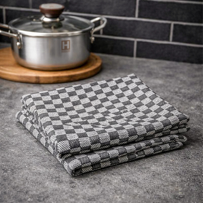 HENSSLERS Grubentuch Set 2er Grau Küchenzubehör HENSSLERS