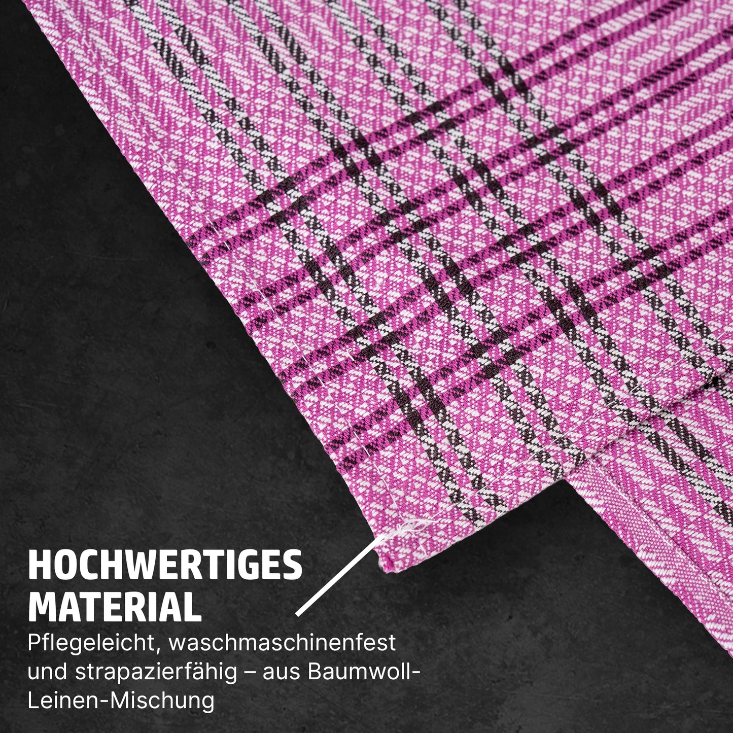 HENSSLERS Grubentuch 2er Set Pink Küchenzubehör HENSSLERS