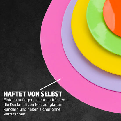 HENSSLERS 5er Silikondeckel Set Küchenzubehör HENSSLERS