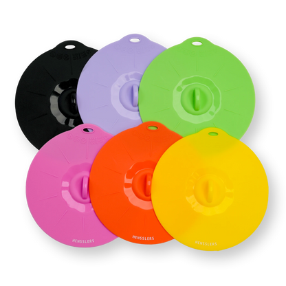 HENSSLERS 6er Silikondeckel Set Küchenzubehör HENSSLERS