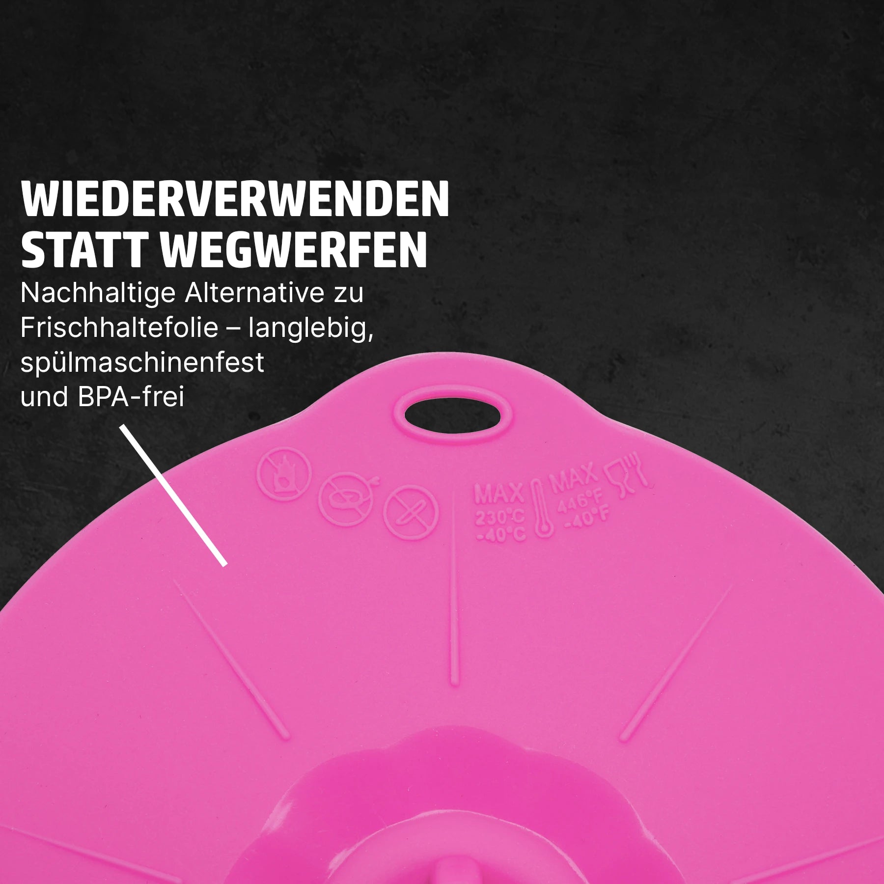 HENSSLERS 6er Silikondeckel Set Küchenzubehör HENSSLERS